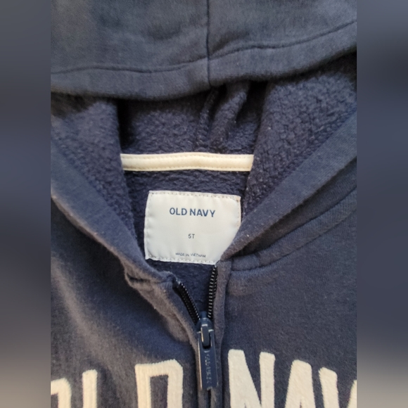 Boys old navy zip up Hoodie size 5T in color Navy - Picture 4 of 7